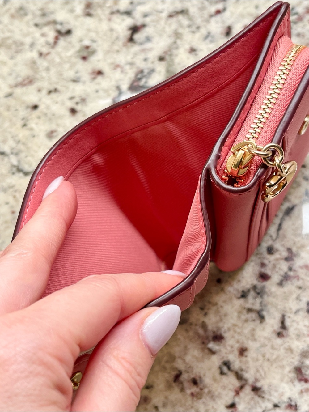 Coach Pink Bi-fold Wallet NWOT - Picture 9 of 12